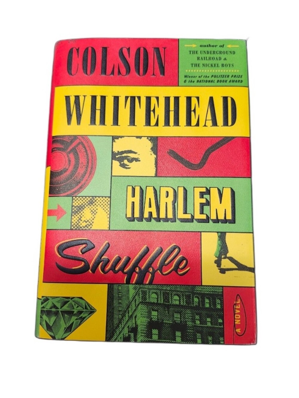 Harlem Shuffle by Colson Whitehead  Hardcover Book Red, Yellow, Green Dustcover